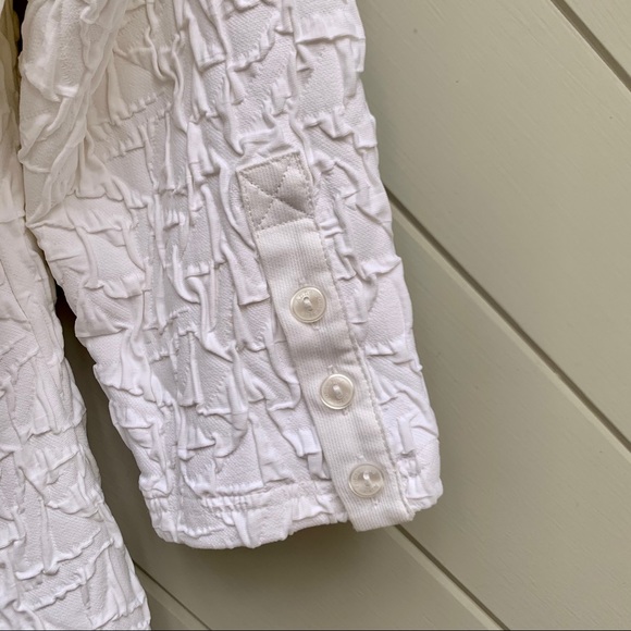 Anne Fontaine Square-Neck Textured Top - Picture 5 of 5